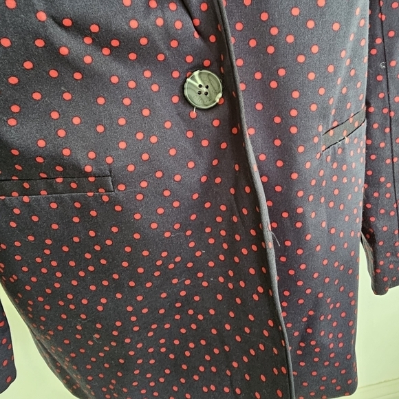 Court & Rowe Scatter Polka Dot Blazer in Maritime Rouge Navy - Picture 3 of 9
